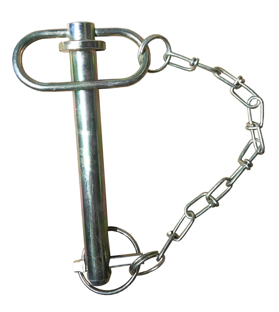 3/4" X 6" Towing Pin With Linch Pin & Chain Tractor Trailer Drop Handle