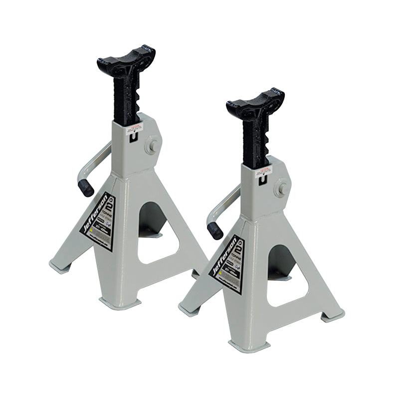 Jefferson Pair of 2 Tonne Jack Stands - 277mm -> 435mm - Car Van Truck 4X4