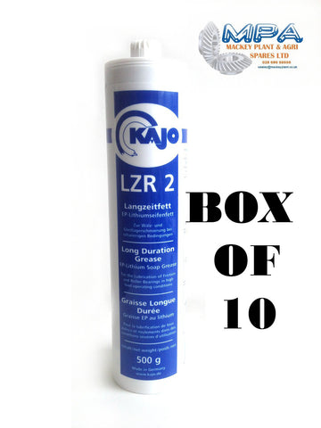 Box Of 10 - Lzr Long Duration Ep-Lithium Grease Cartridges (500G) - MPA Spares
