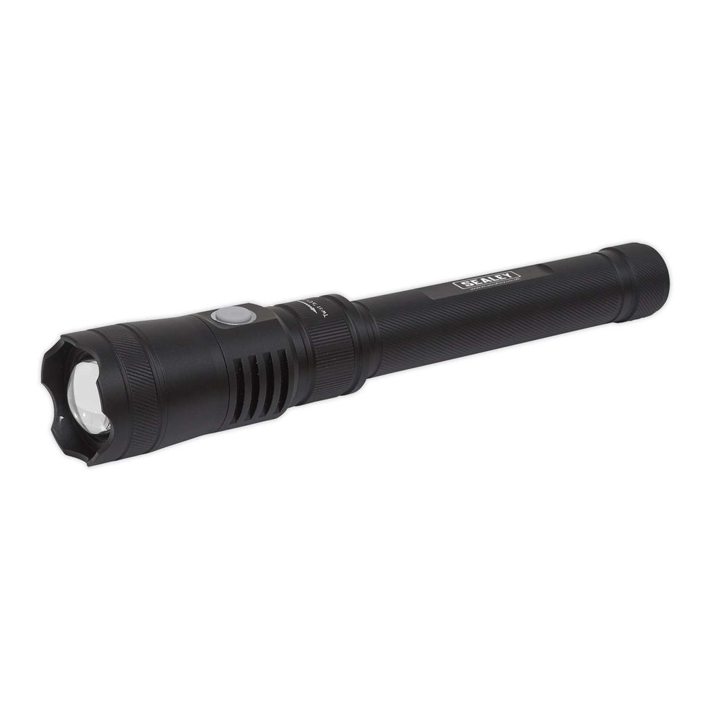 Sealey 2000 Lumen Rechargeable Aluminium Torch - Adjustable Focus 20W Cree LED