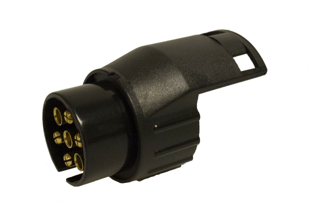 7 Pin to 13 Pin Adaptor - Trailer Caravan with 13 Pin Electrics & Vehicle with 7