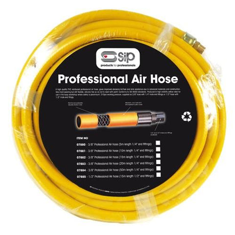 SIP 07885 1/2" Professional Air Hose 15M With 1/2" Fittings - 310 Psi - MPA Spares