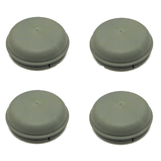 Set Of 4 76mm Push In Grey Hub Cap Grease Dust Trailer Covers Ifor Williams