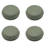 Set Of 4 76mm Push In Grey Hub Cap Grease Dust Trailer Covers Ifor Williams