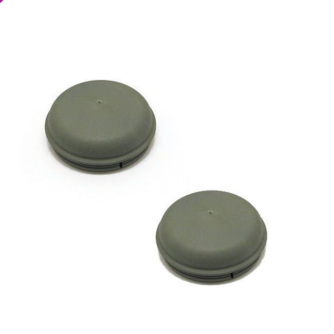 Set Of 2 76mm Push In Grey Hub Cap Grease Dust Trailer Covers Ifor Williams