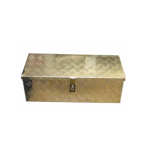 Aluminium Checker Plate Toolbox 31 x 13 x 10" Lockable with Keys Ifor Williams