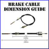 1130mm/1340mm Threaded Brake Cable - Suits Knott Ifor Williams Trailer - MPA Spares