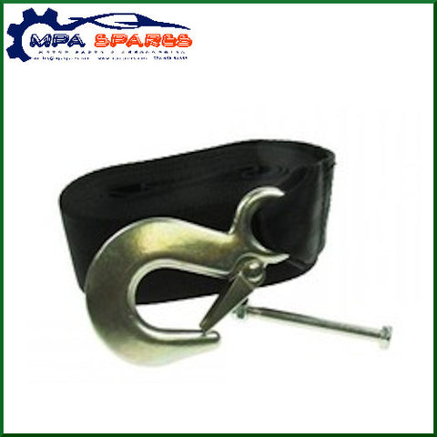 Maypole 8m (26') Strong Polyester Winch Strap with Hook & Fixings - MPA Spares