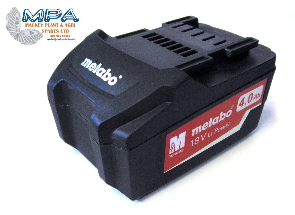 Genuine Metabo 18V 4.0Ah Lithium Battery (25591 With M-Ultra Technology) - MPA Spares