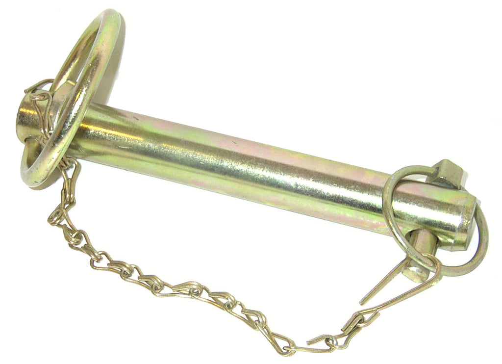 1" X 6" Towing Pin With Linch Pin & Chain Tractor Trailer Drop Handle