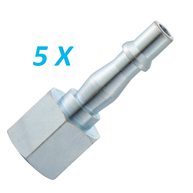5 X PCL Adaptors 1/4" Male with RP 1/4 Female Thread - ACA2746