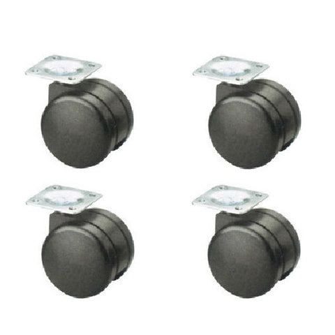 4 X GRX 30 mm Twin Wheel Swivel Plate Castor 50 Kg - Heavy Duty (caster)