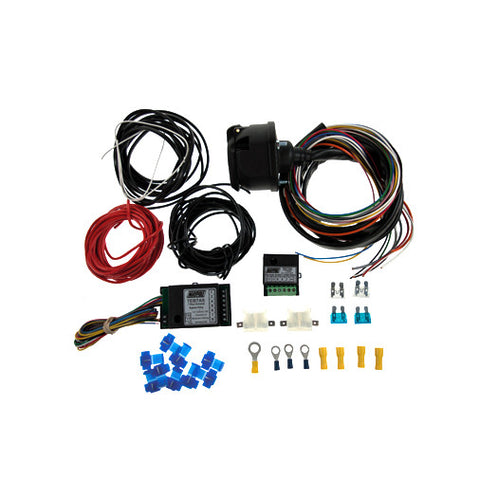 Maypole 13 Pin 2M Wiring Kit with 7 Way Bypass & 30 Amp Combination Relay