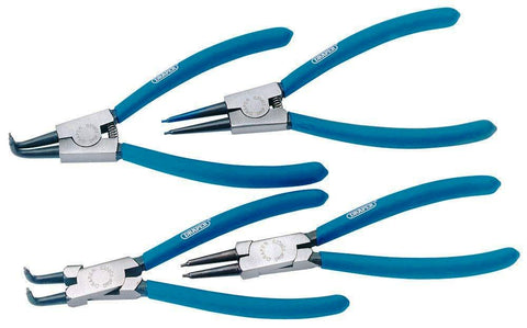 Draper 38999 4 Piece Circlip Pliers Set Internal & External Chrome Nickel Steel