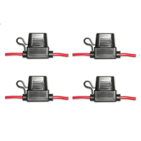 4 X High Quality Splash Proof Fuse Holders For 30 Amp Blade Fuses