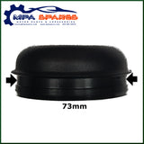 Set Of 4 73mm Push In Black Hub Cap Grease Dust Trailer Covers Knott - MPA Spares