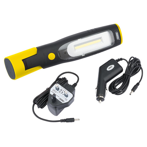 Magnetic Inspection Lamp with Rechargeable 4 COB LED & 3 LED UV Torch