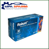 Pack Of 100 Large Aurelia Robust Nitrile Powder Free Blue Disposable Gloves - MPA Spares