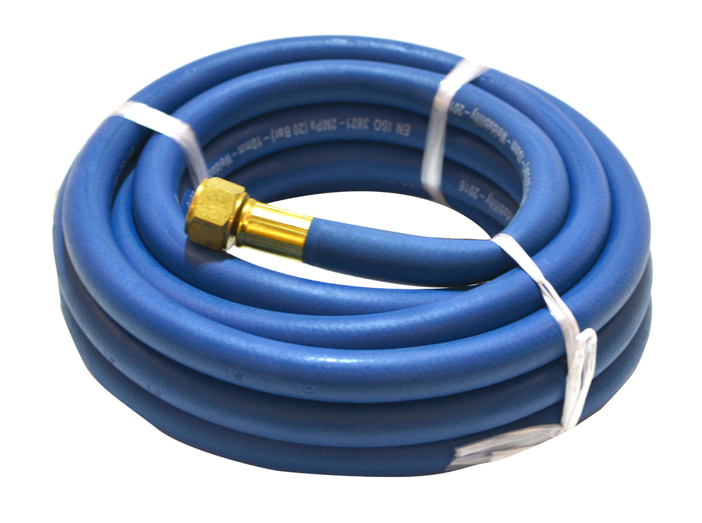 10mm X 10mm 3/8" Fitted Blue (Oxygen) Hose