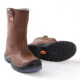 Xpert Invincible Steel Toe Cap Rigger Boot Leather Water Resistant (Brown)