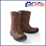 Xpert Invincible Steel Toe Cap Rigger Boot Leather Water Resistant (Brown) - MPA Spares