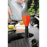 Sealey F12S No Spill Clip-On Funnel with Flexible Spout