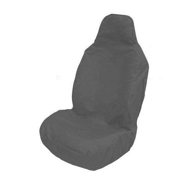 Universal Hard Wearing Comfortable Heavy Duty Woven Fabric Seat Cover - Grey