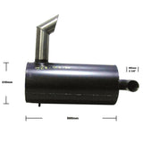 JCB JS130 Exhaust- Silencer Box / Muffler with Stainless Steel Pipe