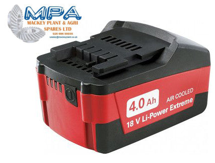 Genuine Metabo 18V 4.0Ah Li-Power Extreme Air Cooled Battery 6.25527 - MPA Spares