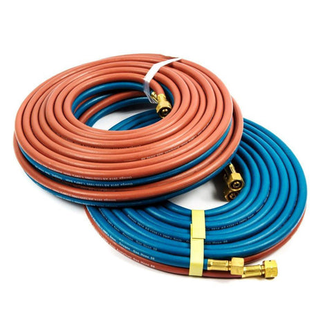 8mm X 10M - 3/8" Fittings - Oxygen/Acetylene Twin Hose