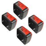 4 X Square Trailer 4 Function Brake Number Plate Indicator Lights