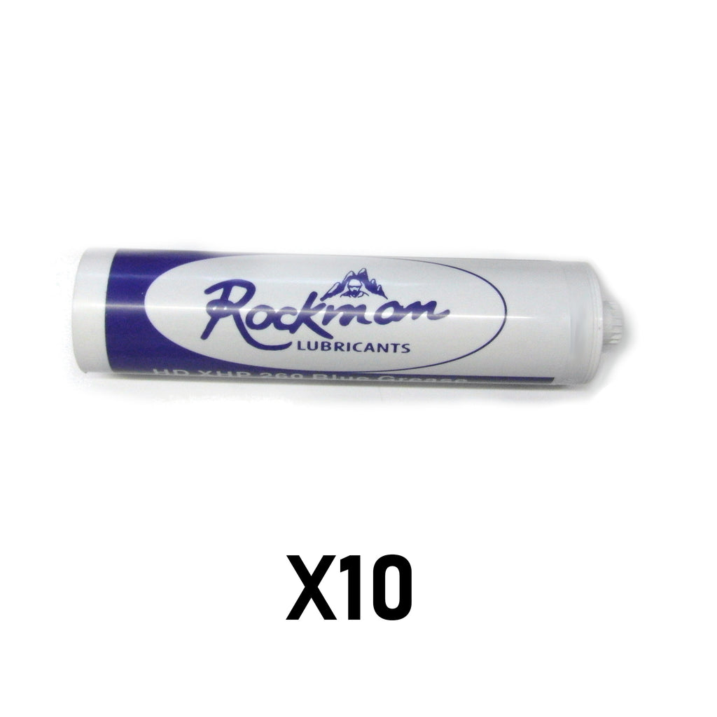 Box Of 10 - Rockman Hd Xhp 260 Blue Premium Grease Cartridges (500G)