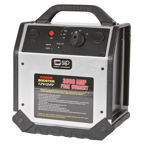 SIP 03937 Battery Booster Rescue Pack 3000 (12V/24V) - Car Van Jump Start Road Side Assist
