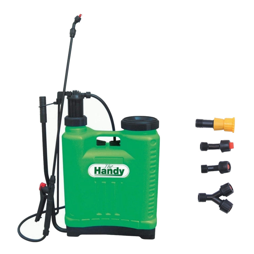 The Handy 16 Litre Knapsack Sprayer - Extra Nozzles - Feeds Plants, Kills Weeds