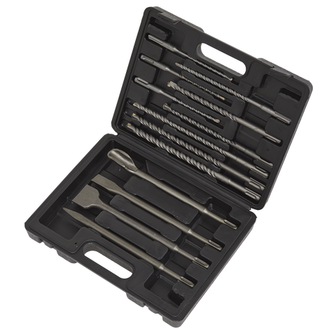 Sealey Worksafe 13 Piece Sds Plus Drill Bit & Chisel Set