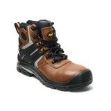 Xpert Phantom Safety Toe Cap Hiking Boot Leather Water Resistant (Brown)