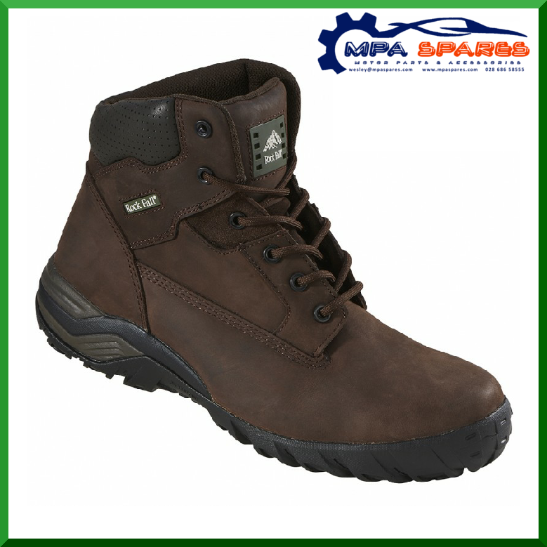 Rock Fall Flint Lightweight Composite Nubuck Work Safety Boot Leather (Brown) - MPA Spares