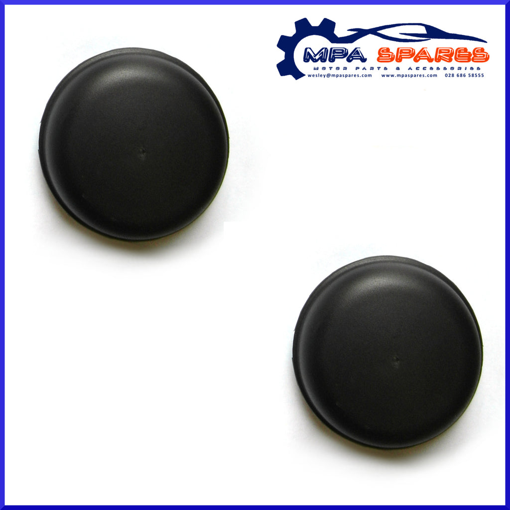 Set Of 2 75mm Push In Black Hub Cap Grease Dust Trailer Covers Knott - MPA Spares