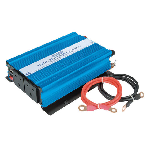 Draper 23245 Dc-Ac Power Inverter 12V Dc -> 230V 1000W Ac Car Van Caravan Boat