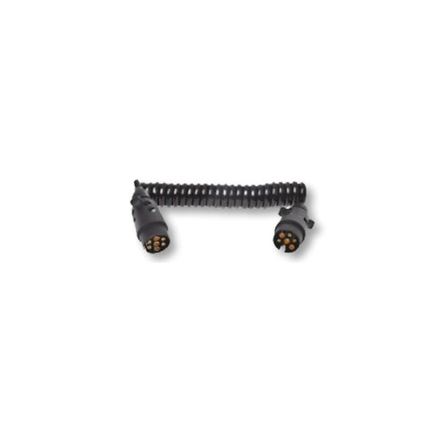 Electrical Spiral Coiled Cable Trailer Caravan 12v 3m Length