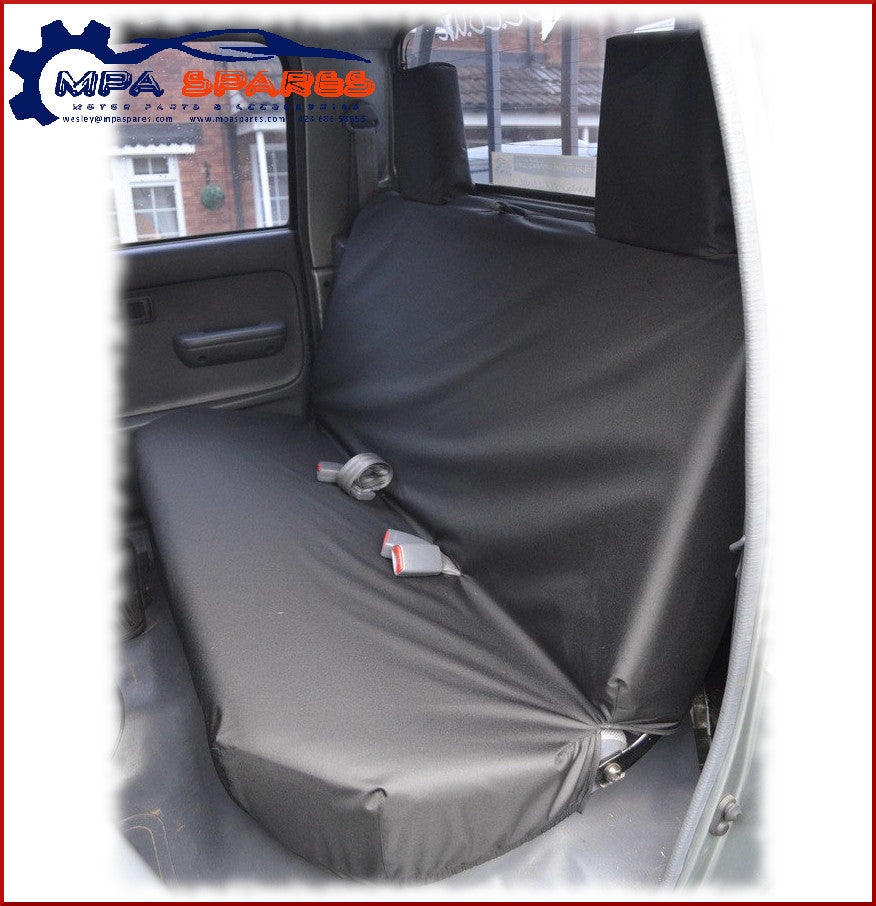 Toyota Hilux Double Cab 2002->05 Rear Bench Waterproof Seat Cover (black)