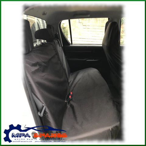 Toyota Hilux Double Cab 2016+ Rear Bench Waterproof Seat Cover (black)