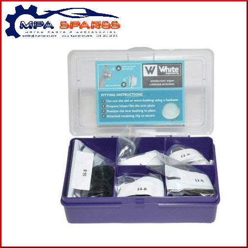 PRECISION ENGINEERED WIPER LINKAGE BUSHING PACK - 20 PIECE, EASILY FITTED - MPA Spares
