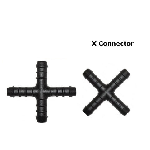 X-Piece Joint Hose Menders: 4M-16mm Tubing Fittings Air Fuel Water Oil Connector