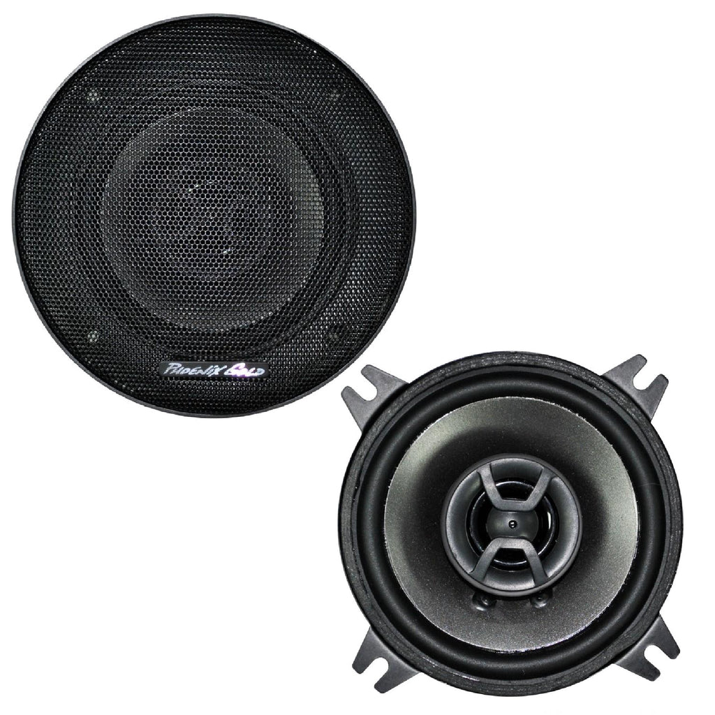 2 x Phoenix Gold Z4CX 2 Way Car Door/shelf Coaxial Speakers 4" 10cm - 120W